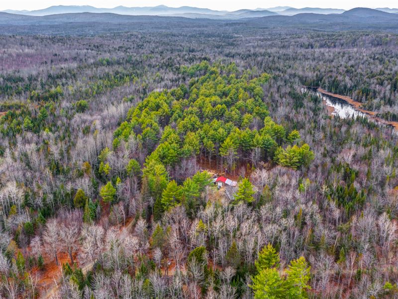 Wooded w Road Frontage Near River : Skowhegan : Somerset County : Maine