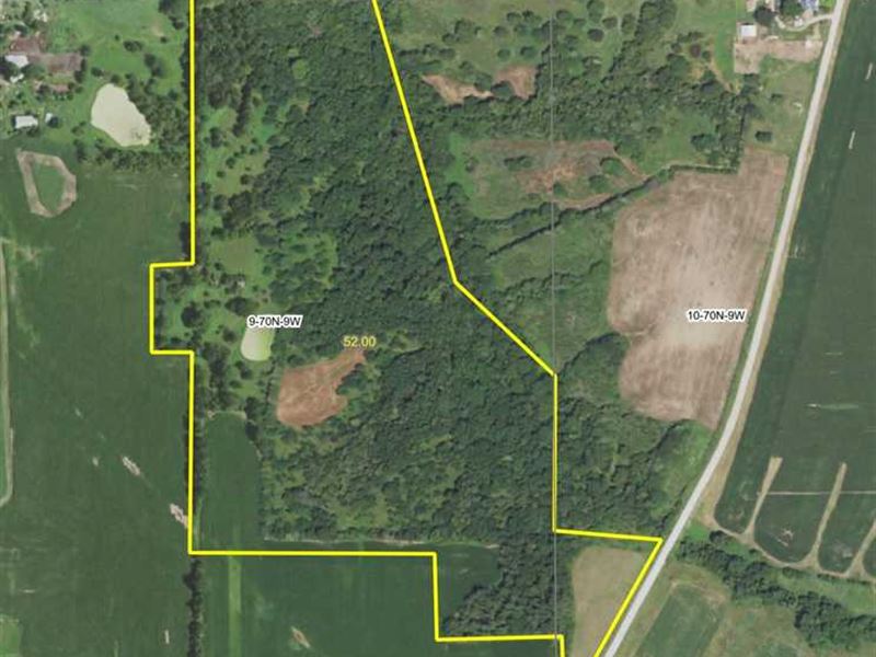 52 Acre Hunting Property Ranch for Sale in Birmingham, Van Buren