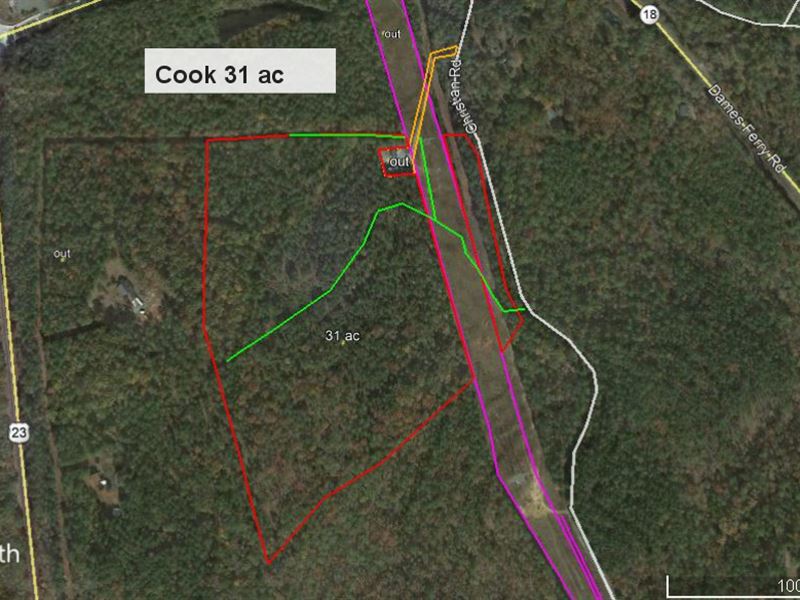 Acreage Tract with Good Timber : Juliette : Monroe County : Georgia