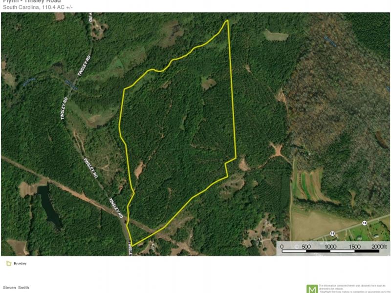 110.40-Acres-Great Recreational : Jonesville : Union County : South Carolina