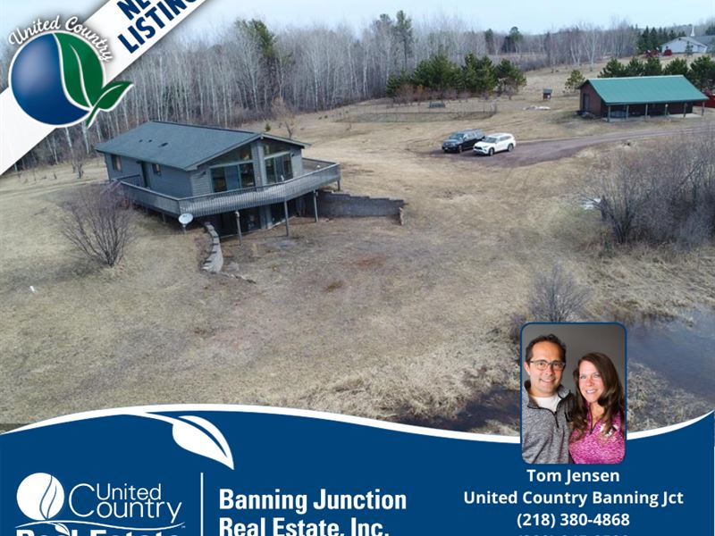 Country Home Acreage in Askov, MN : Askov : Pine County : Minnesota