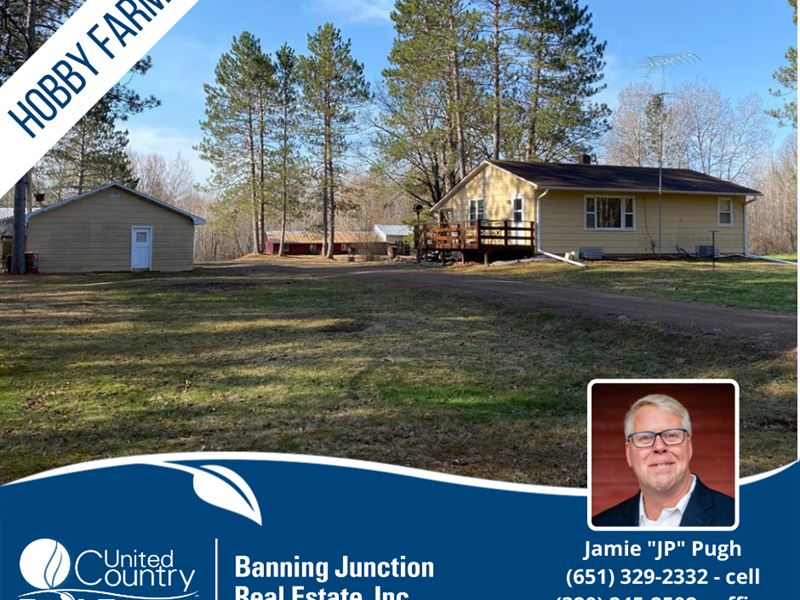Hobby Farm Acreage, Northern MN : Sandstone : Pine County : Minnesota
