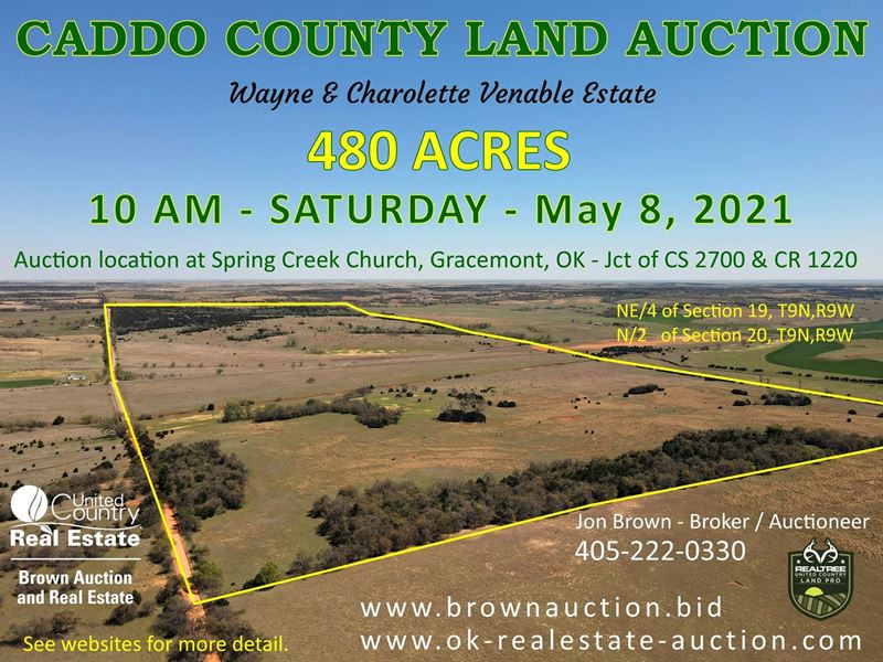 Caddo County Land Auction, Ranch : Gracemont : Caddo County : Oklahoma