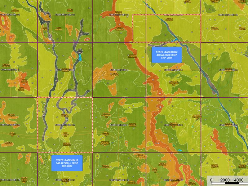 State Lease Improvements to be : Peerless : Daniels County : Montana