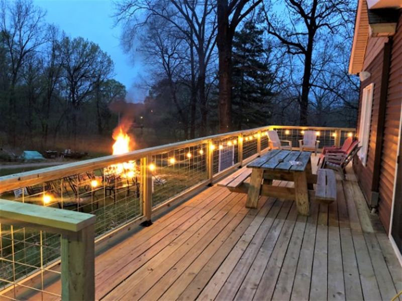 50 Acres, 1.25 Acre Pond, 2 BR Home, Ranch for Sale in Illinois, 278311 RANCHFLIP