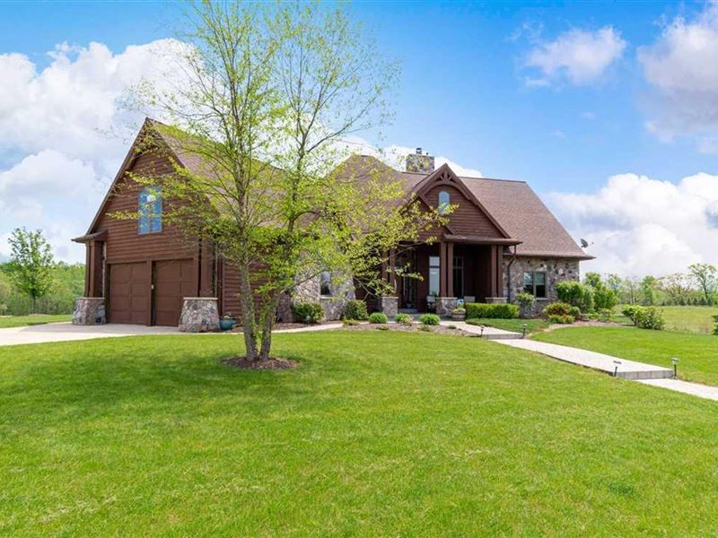 10 Acres With Custom 5408 Square Ranch for Sale in Clinton, Lenawee