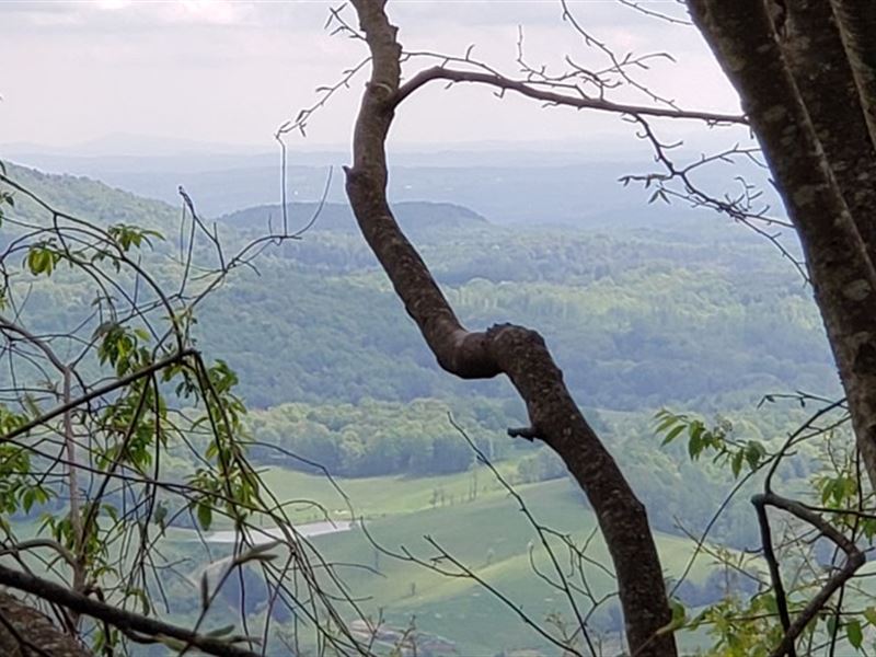 Secluded Acreage, Long Range Views : Fries : Grayson County : Virginia