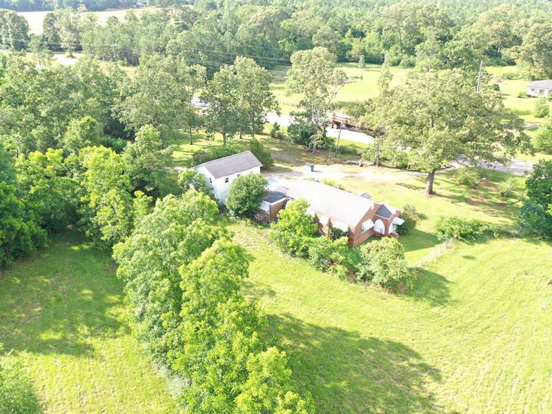 Beautiful Farm with House and Pond : Monroeville : Monroe County : Alabama