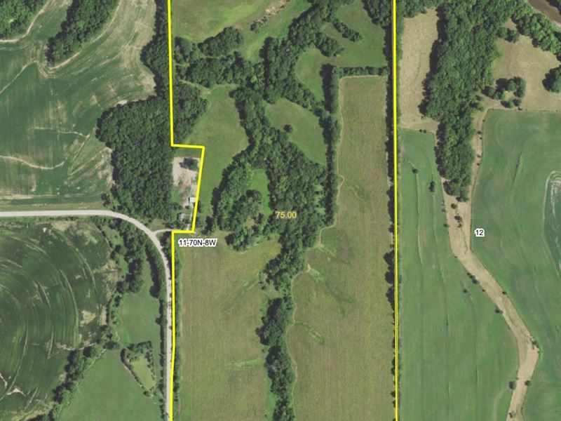 75 Acres in Northeast Van Buren Cou : Stockport : Van Buren County : Iowa