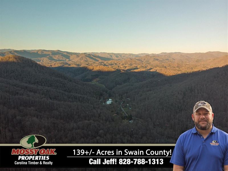 139 Acres in Beautiful Conleys : Bryson City : Swain County : North Carolina