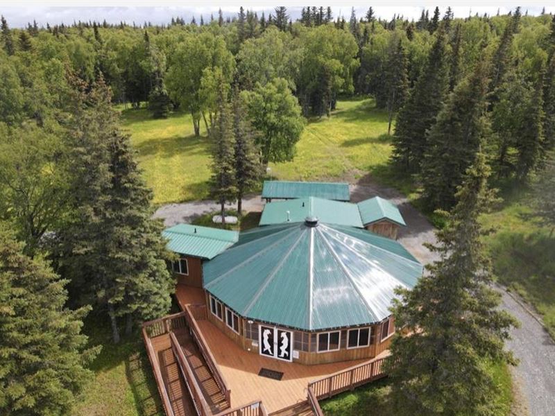 Over 21 Acre Retreat with Dance Hal : Ninilchik : Kenai Peninsula Borough : Alaska