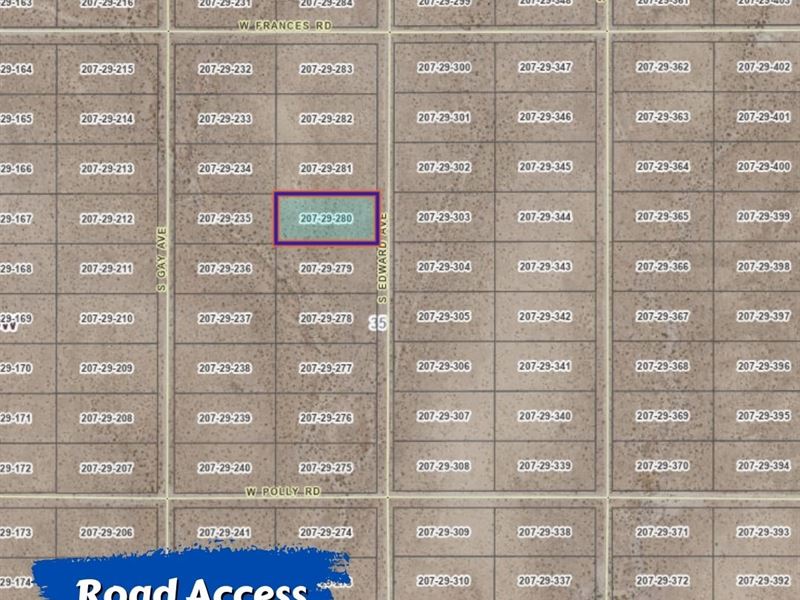 80.15 Acres for Sale in Lake Havasu : Lake Havasu City : Mohave County : Arizona