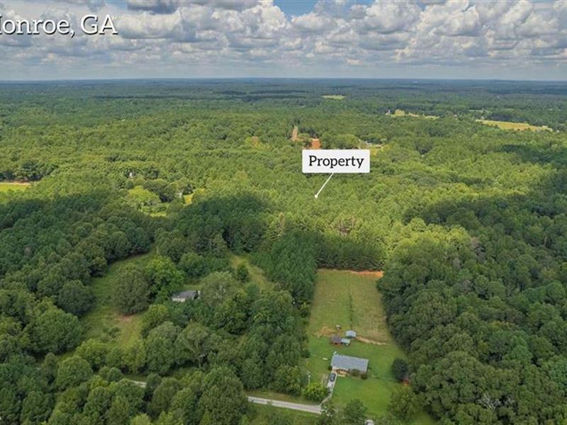 11.5 Acres of Private Acreage : Monroe : Walton County : Georgia