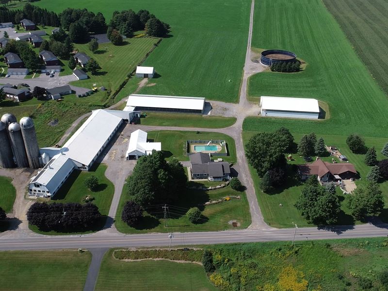 380 Acre Operating Dairy Farm : Copenhagen-Village : Lewis County : New York