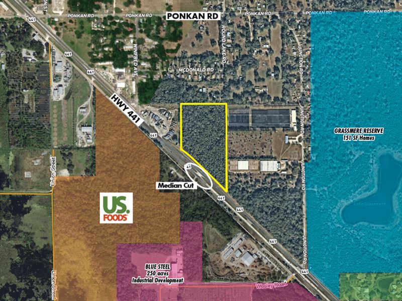 Highway 441 Land : Apopka : Orange County : Florida