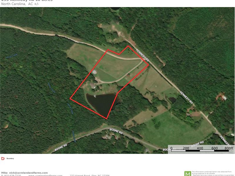 Country Home with Acreage : Eagle Springs : Moore County : North Carolina