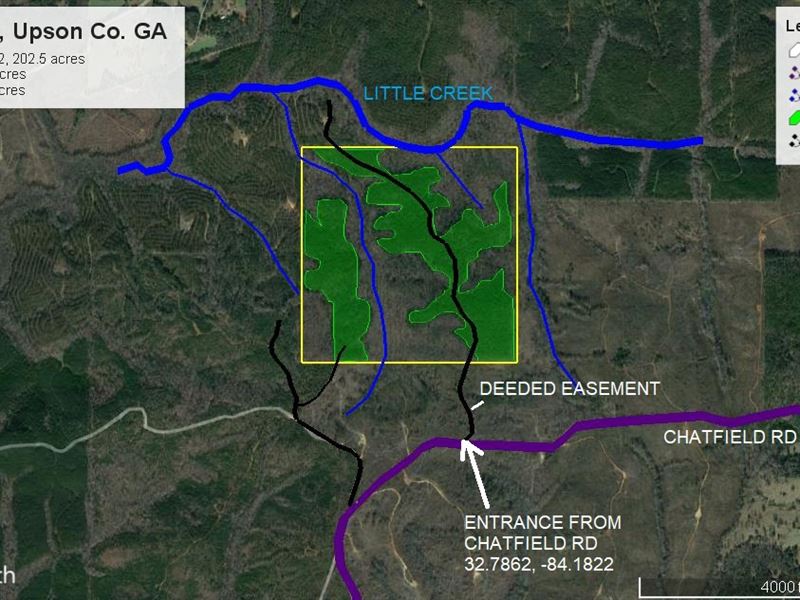 Beautiful, Rolling Piedmont Tract : Thomaston : Upson County : Georgia
