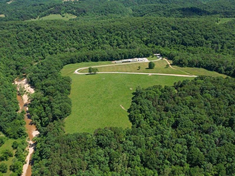 Pine Creek Frontage, 187 Acres, 3 : Willow Springs : Texas County : Missouri