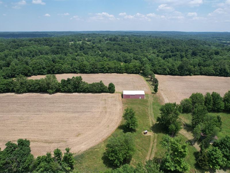 40 Acres with Pole Building, Power : Poland : Owen County : Indiana