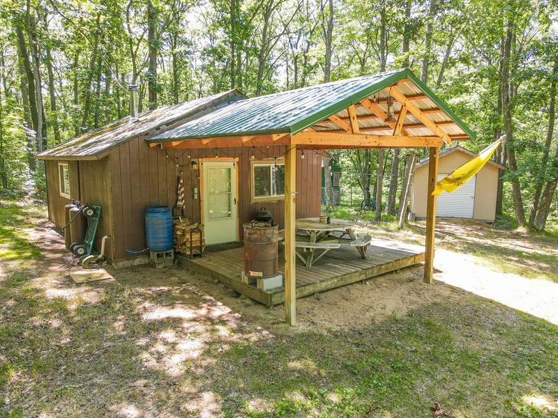 Cabin in The Woods : Harrison : Clare County : Michigan