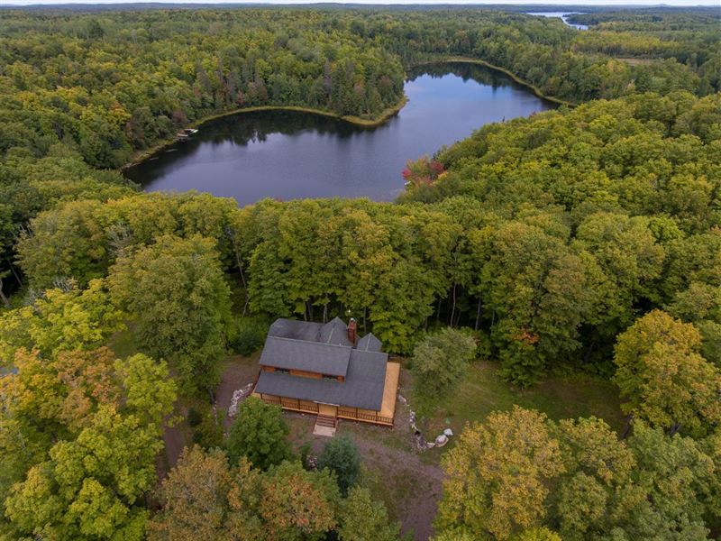 15 Acres on a Great Lake : Oma : Iron County : Wisconsin