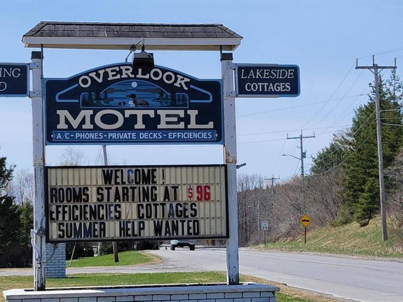 Overlook Motel, Cottages, & RV Site : Eagle Lake : Aroostook County : Maine