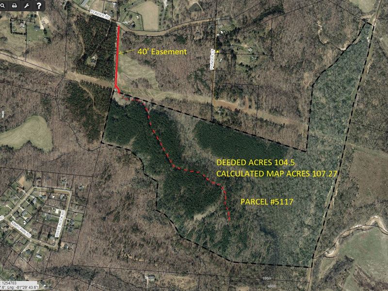 Rural Kings Mtn, NC Acreage : Grover : Cleveland County : North Carolina