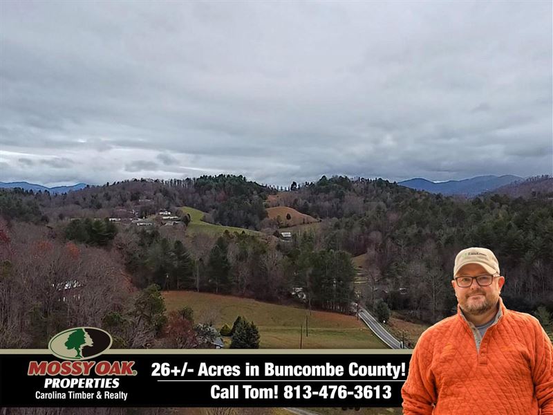 26 Unrestricted Acres in Beautif : Leicester : Buncombe County : North Carolina