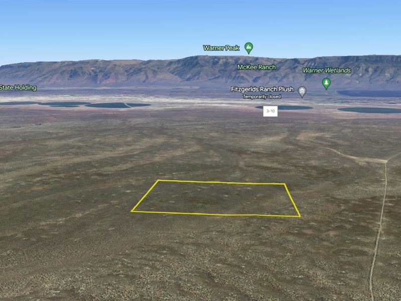Recreational Lot Near Public Lands : Plush : Lake County : Oregon