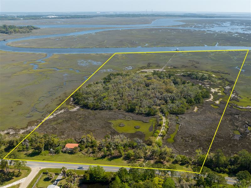 Private Island on The Georgia Coast : Waverly : Camden County : Georgia