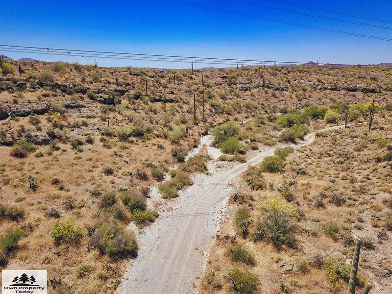 Arizona Desert Views On A Large Lot : Queen Valley : Pinal County : Arizona