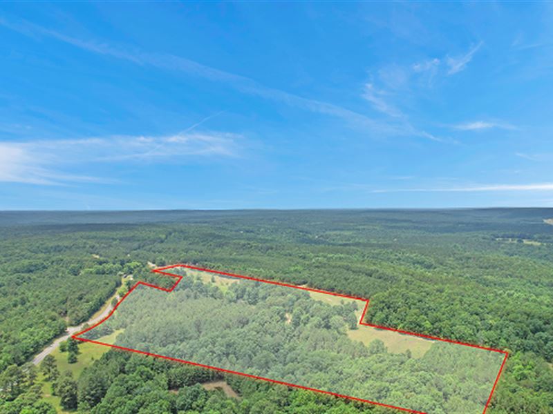 34.22 Ac Unrestricted Vacant Land : Menlo : Chattooga County : Georgia