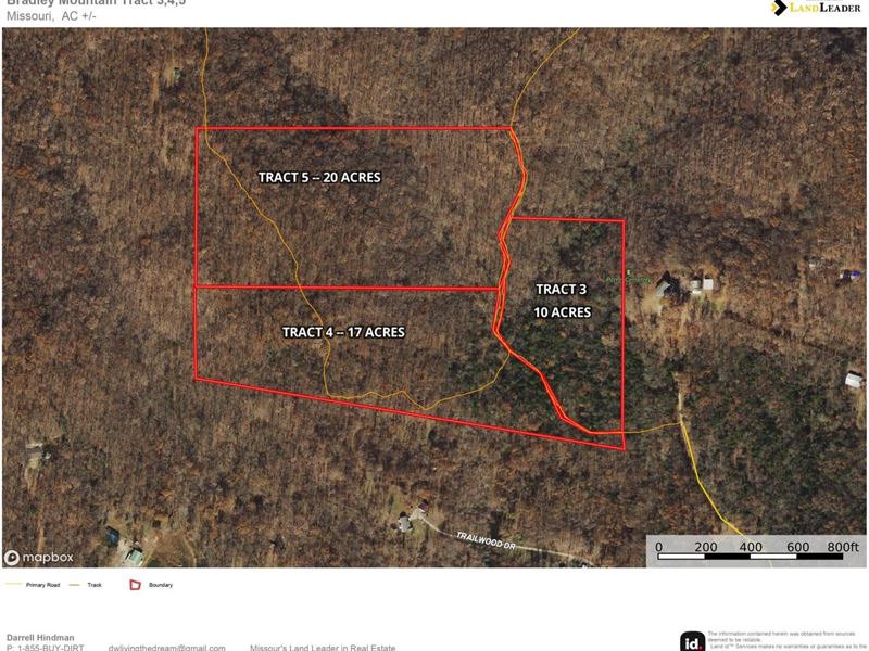 Bradley Mountain Tract 4 : Bonne Terre : Saint Francois County : Missouri