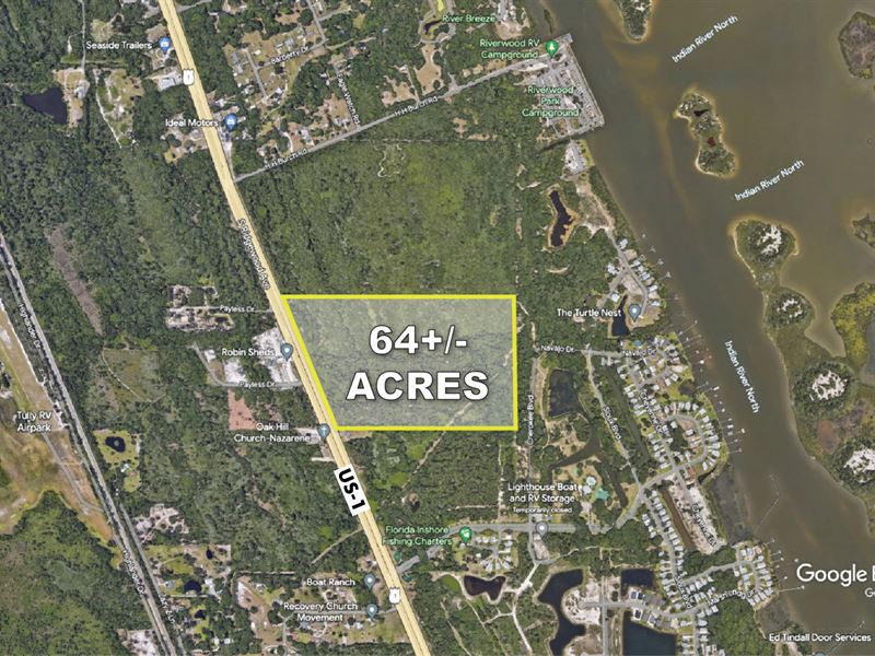 Prime Residential Parcel Edgewater : Oak Hill : Volusia County : Florida