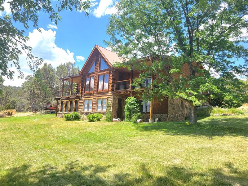 Parker Log Home and Acres : Cedaredge : Delta County : Colorado