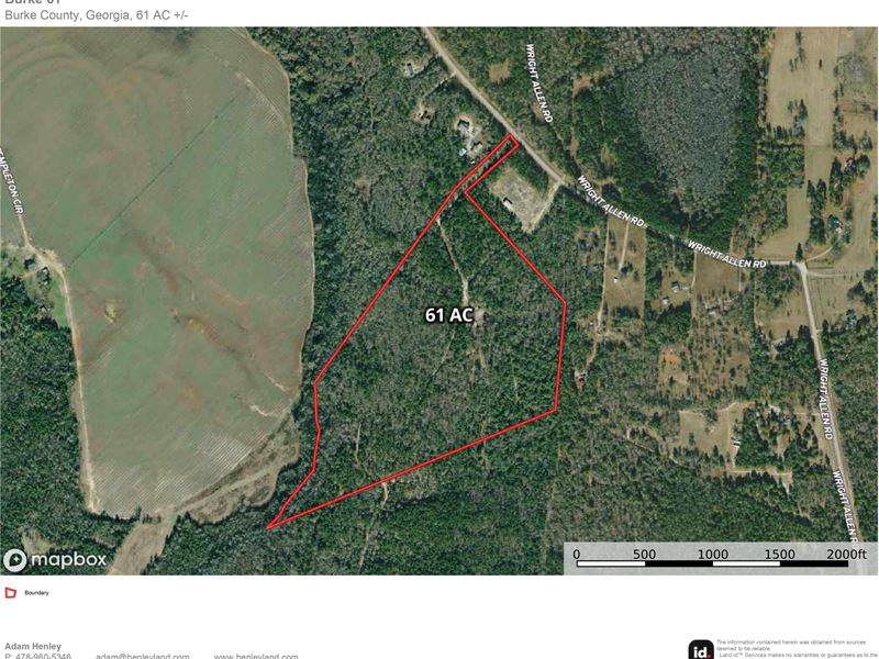 Perfect Hunting or Country Homesite : Blythe : Burke County : Georgia