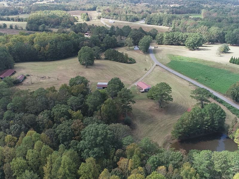 19 Acres, 2 Homes, 3 Barns & Pond : Oneonta : Blount County : Alabama