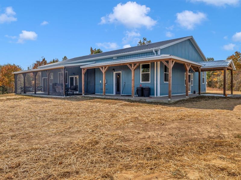 Barndominium on 125 Acres Mintues : Dover : Stewart County : Tennessee