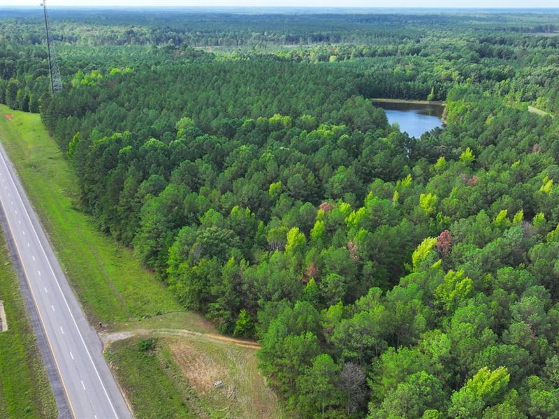 Hwy 82 Home Site with Lake : Ethelsville : Pickens County : Alabama