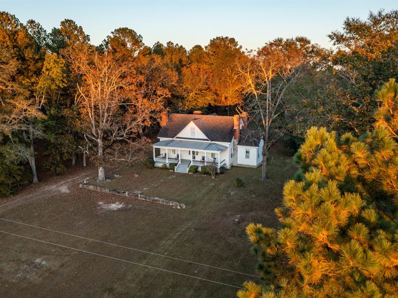 Farmhouse/174 Ac, Chambers Co : Five Points : Chambers County : Alabama