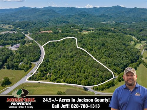 24.5 Acres With Highway Frontage : Whittier : Jackson County : North Carolina