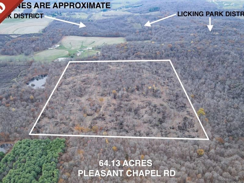 Pleasant Chapel Rd, 64 Acres, Lic : Newark : Licking County : Ohio