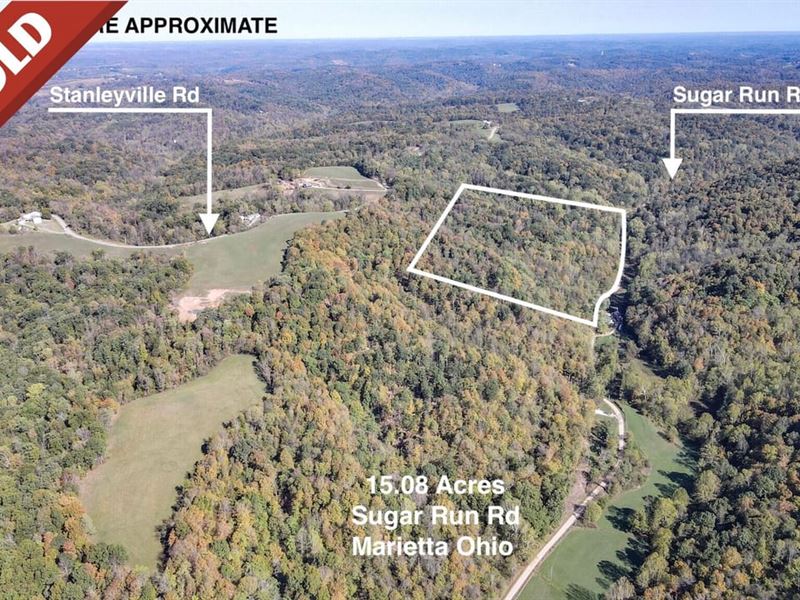 Sugar Run Road, 15 Acres, Washing : Marietta : Washington County : Ohio