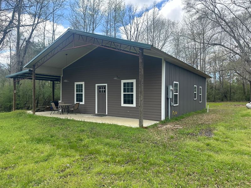31.5 Acres with A Cabin in Lawrence : Silver Creek : Lawrence County : Mississippi