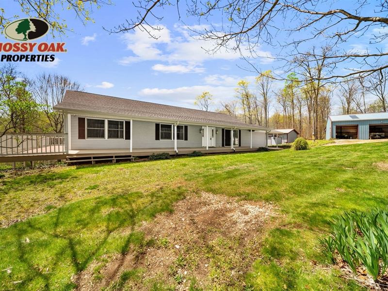 Home for Sale, Lake, Pond- 65.01 : Springville : Lawrence County : Indiana