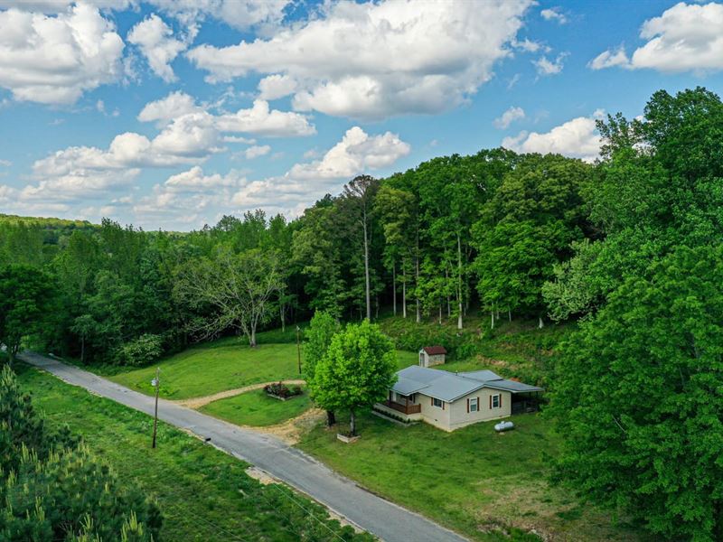 Golden Acres 74.94 with House, Shop : Golden : Itawamba County : Mississippi