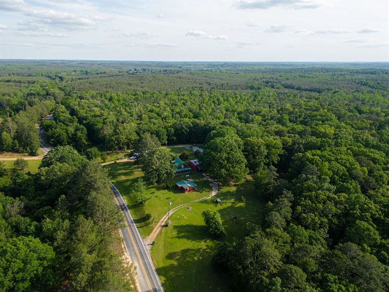 80 Acres with A Home & Cabin : Water Valley : Yalobusha County : Mississippi
