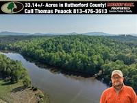 33.14 Ac Gorgeous Lakefront Land : Union Mills : Rutherford County : North Carolina