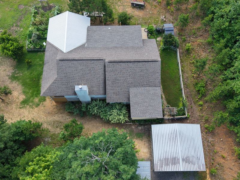 15 Acres with A Home & Cottage : Mena : Polk County : Arkansas