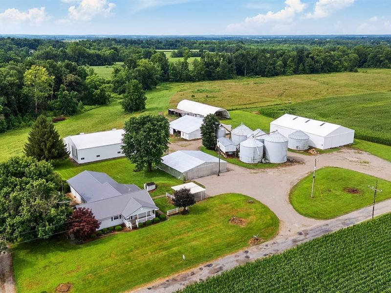 Farm with Home and 58 Acres : Clay City : Clay County : Indiana